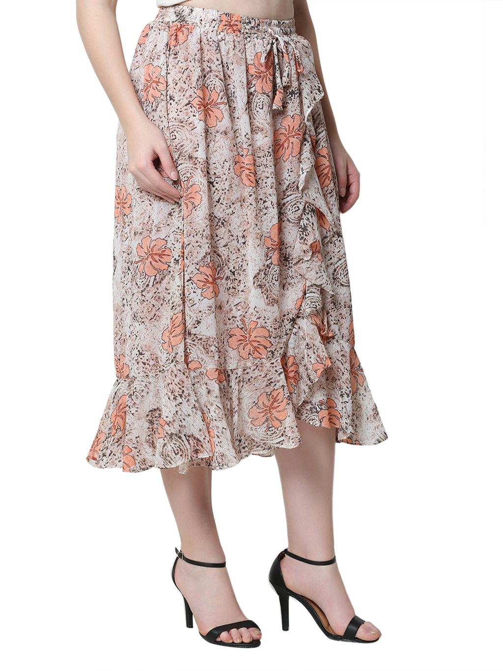 The Bold Bloom Skirt Pink