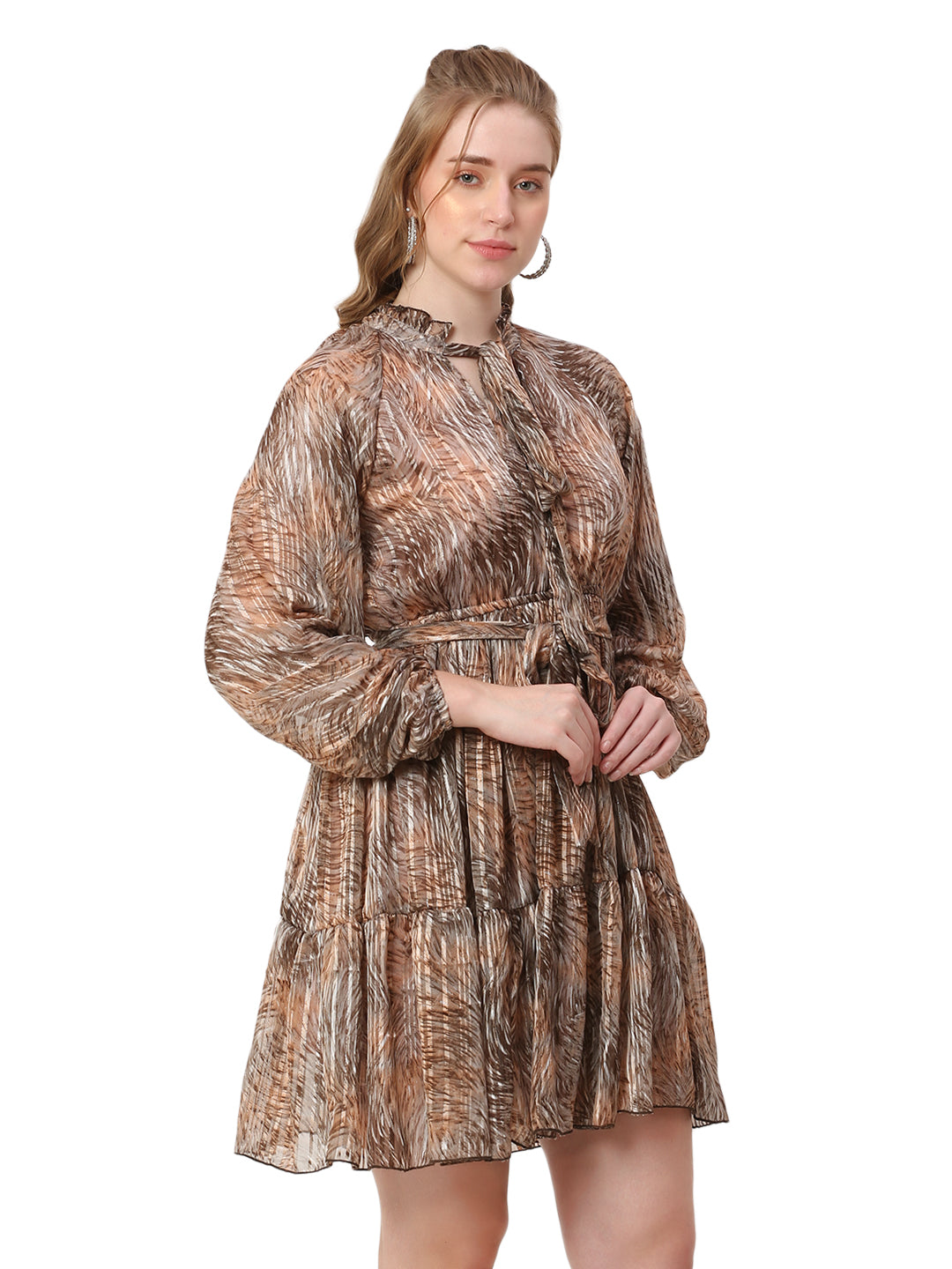 The Tigress Code Dress – Deep Brown