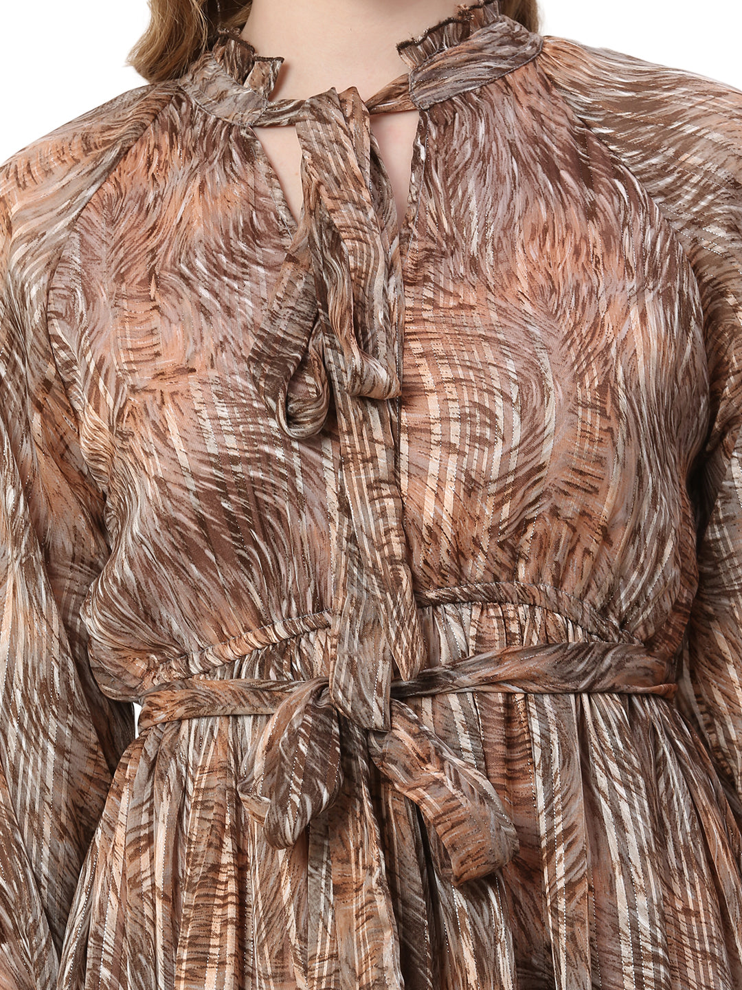 The Tigress Code Dress – Deep Brown