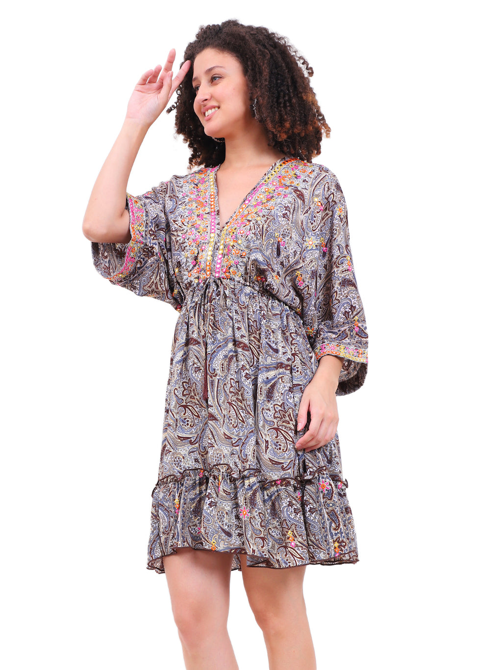 The Athena Edge Dress – Greek Pattern